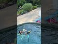 never turn down when someone offers up their magical pool for you to frolick in 💦 #motherhood