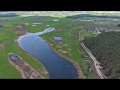 Щурово - вид местности с высоты, природа донбасса, река северский донец съемка с дрона 4K