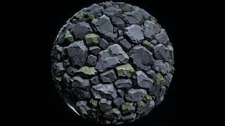 Stylized Rock Wall - Seamless PBR Texture Asset Showcase
