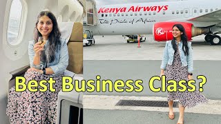 Africa's Best Business Class Seat | Our First Time With Kenya Airways | Amsterdam To Nairobi Trip