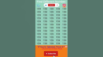 Vind vreemd. #quiz #feiten #gk #wiskunde #oneven #getallenpuzzel #iqtest #viraal #leukepuzzel