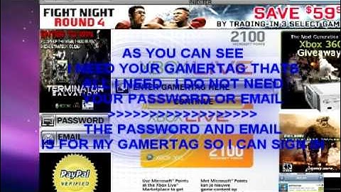 FREE MICROSOFT POINTS GIVEAWAY - ONLY NEED YOUR GAMERTAG - NO PASSWORD OR EMAIL NEED