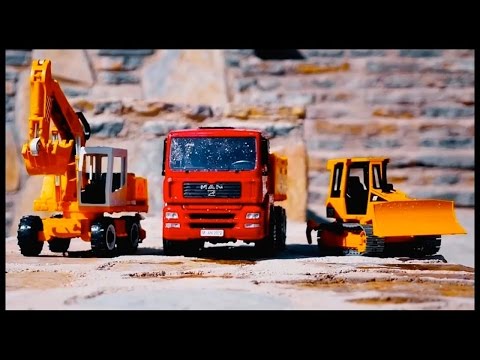 Camiones Grandes - Carritos Para Niños - Excavadoras - Camiones - Videos Para Niños