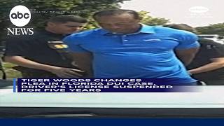 Tiger Woods changes plea in DUI case, driver's license suspended for 5 years