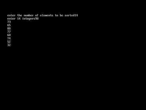 INSERTION SORTING IN C
