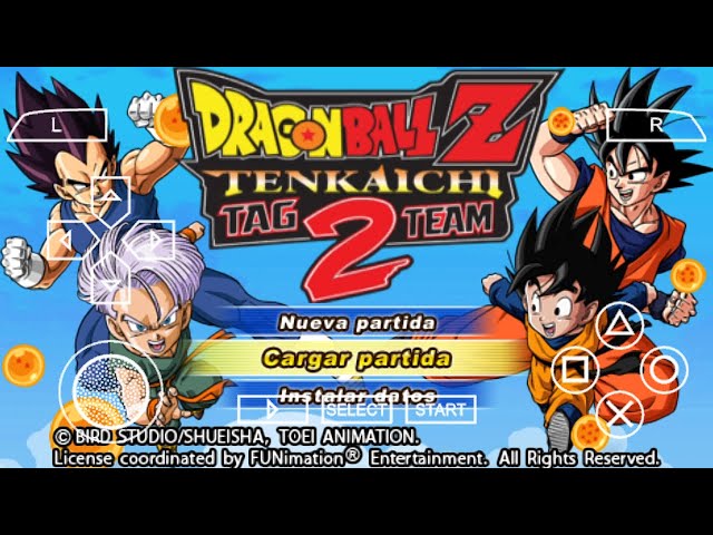 DBZ Tenkaichi Tag Team - Mega Mods V1 Español PSP DBZ Tenkaichi