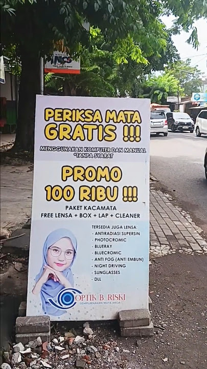 100 Ribu Dapat Kacamata⁉️ Optik Murah B Riski Kedungmundu Semarang Periksa Mata GRATIS
