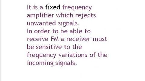 Radio Frequency Receiver explanation