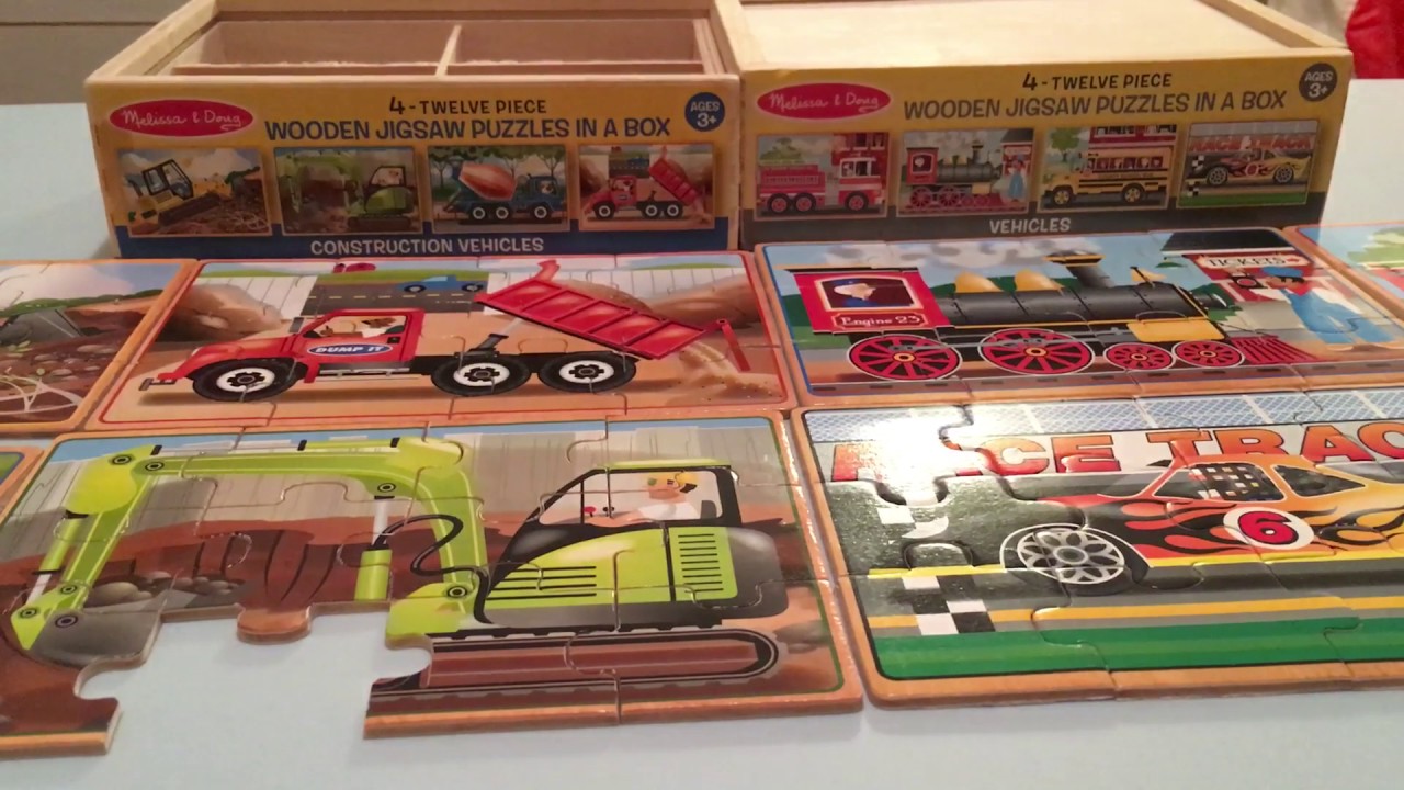 melissa and doug construction vehicles puzzle