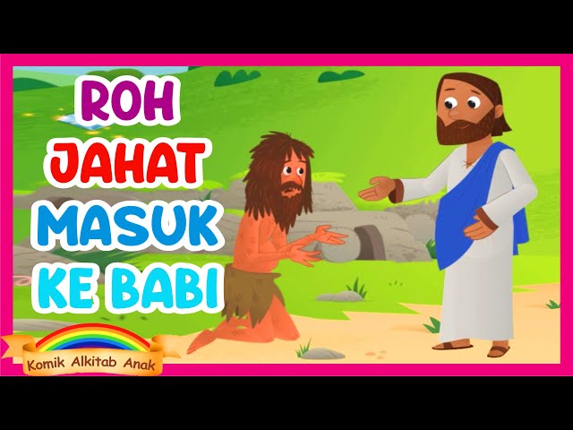 ANIMASI TUHAN YESUS MENGUSIR ROH JAHAT - Mujizat Yesus - film sekolah minggu ibadah kristen online class=