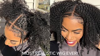 YOU WON'T BELIEVE THIS IS A WIG! THIS IS THE MOST NATURAL REALISTIC KINKY EDGES EVER! 🥵 HerGivenHair