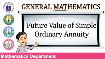 Future Value of Simple Ordinary Annuity