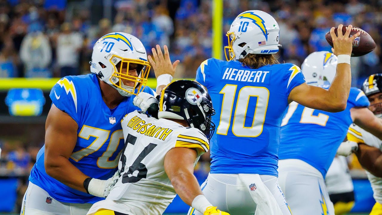 Rashawn Slater Protecting Justin Herbert 2021 Highlights LA Chargers