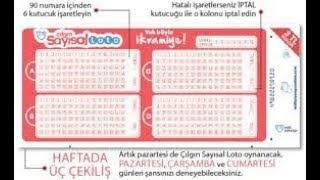 ÇILGIN SAYISAL LOTO ANALİZİ 07 06 2021 PAZARTESİ