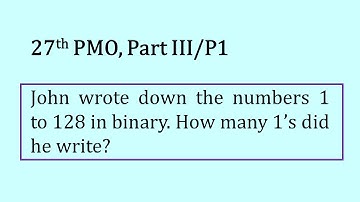27th PMO Qualifying Stage - Part III - Problem 1