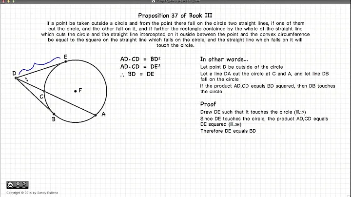 Euclid's Elements Book 3 - Proposition 37