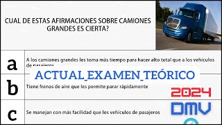 Examen Teórico Del DMV 2024 Examen Escrito De Manejo   Permiso De Prueba