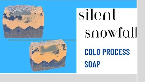 Silent Snowfall Cold Process Soap Tutorial  Using a Soap Scraper Tool!  Winter Soap Ideas