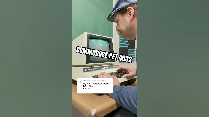 Commodore PET 4032: all in one PC with 32KB of RAM and 40 columns of monochrome PETSCII goodness!