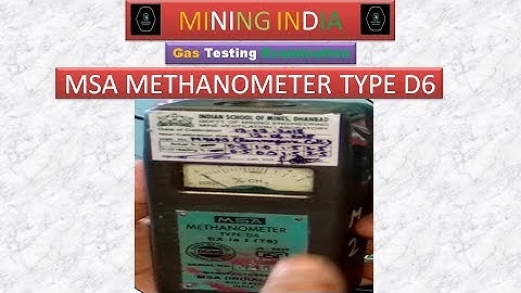 MSA D6 Methanometer