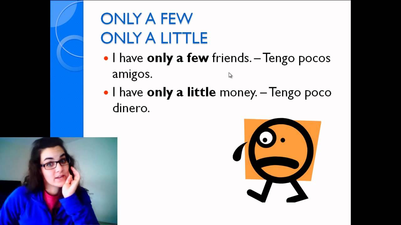 Cuál es la Diferencia Entre LITTLE y FEW en Inglés YouTube