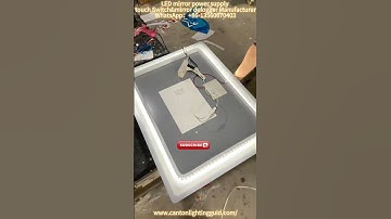 Diy vanity mirror with lights, led mirror touch sensor switch for bathroom mirror.#bathroom #diy