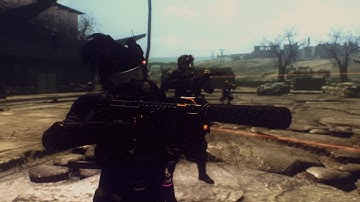 Fallout 3 - Strike Team fighting Super Mutants in D.C Ruins / Companion Mod