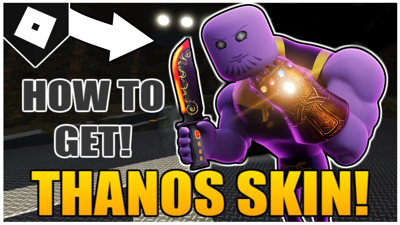 How To Get The Thanon Skin 9 Event Knives Meteor Event Badge In - roblox bakon thanos skin