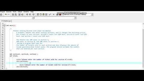 input validation c++ with exercise(Theatre Sections)