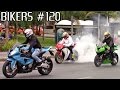 BIKERS #120 - Motorcycle Wheelies, Burnouts, Accelerations & LOUD Exhausts!