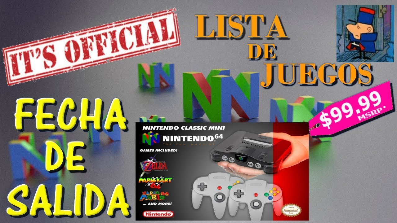 Lanzamiento Oficial Del Nintendo 64 Mini Classic Edition Youtube