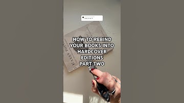 PART TWO of how to rebind books into custom hardcover editions 🪄📖 #bookbinding #tutorial #bookish
