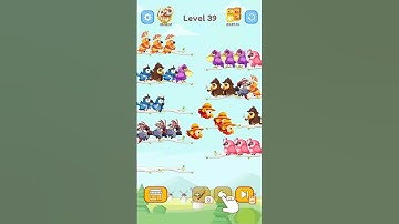 Bird Sort Color Puzzle Game | Level 39 #shorts #games