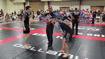 Quick Match In BJJ No Gi Competition With Non-Stop Movement Until The Finish.