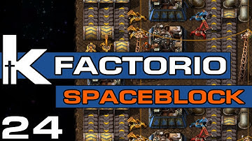 Factorio Spaceblock - Ep 24 | More Work on Yellow | Modded Factorio 0.18