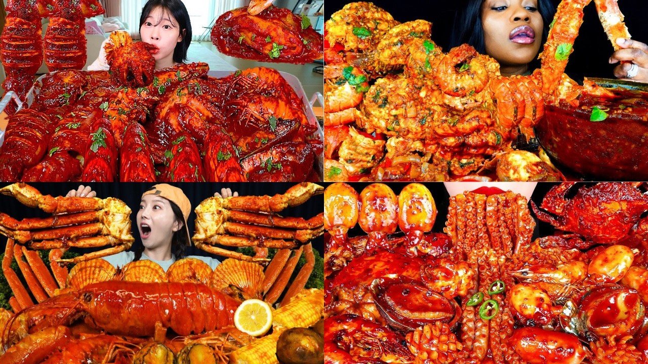 🔥EXTREME SPICY SEAFOOD CHALLENGE!🌶️ Octopus, Lobster & Crab MUKBANG | Beast Seafood Compilation 🦞
