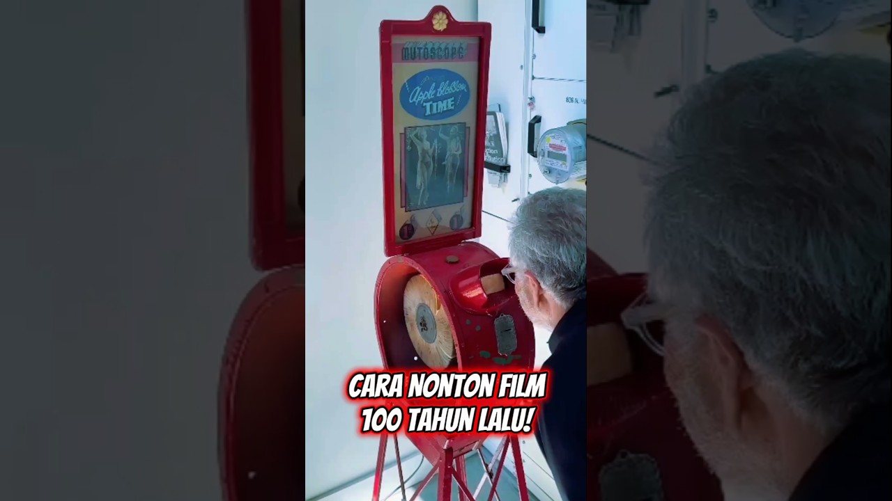 Cara Nonton Film 100 Tahun Lalu! Cukup Masuk Koin & Putar Engkol #filmjadul #faktamenarik