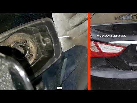 Как правильно снять крышку бензобака для подбора краски на Hyundai Sonata 6