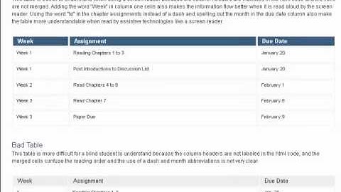 2012-01-10: Screen reader reading different table layouts