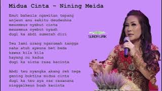 MIDUA CINTA - NINING MEIDA || Lirik Lagu Sunda