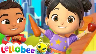 Yes Yes Vegetables Song - Healthy Habits! | Lellobee by CoComelon| Nursery Rhymes and Songs for Kids