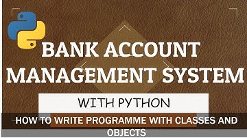 Bank Account Management System with Python| with classes and objects