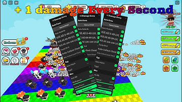 Op +1 Damage Every Second Complete worlds in under 10 mins, Auto Hatch, Kill all