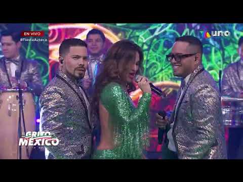 Mariana Seoane derrochó sensualidad junto a la Sonora Dinamita. | Fiesta Azteca