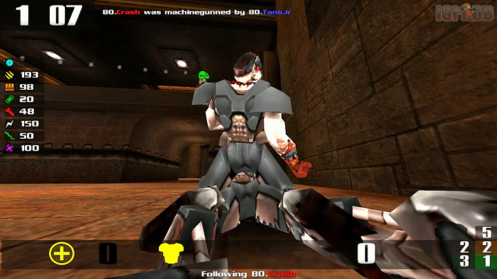 Quake 3 CPMA: CPMA RA3 Mode With Bots Fighting in Theatre of Pain