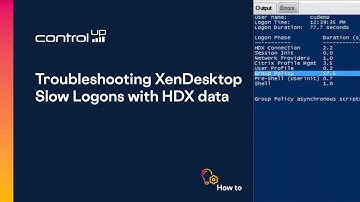 Troubleshooting XenDesktop Slow Logons with HDX data