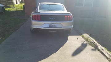 2018 mustang gt cold start, non active exhaust with x pipe. (resonator delete)