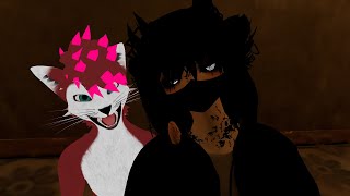 VR chat - stuck in a haunted elevator with a furry!!!