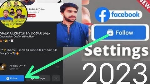 Facebook followers settings2023|how to add follow button on facebook account/profile #facebook