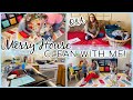 MESSY HOUSE CLEAN WITH ME + Q&A | GET TO KNOW ME | CLEANING MOTIVATION |CLEANING MUSIC